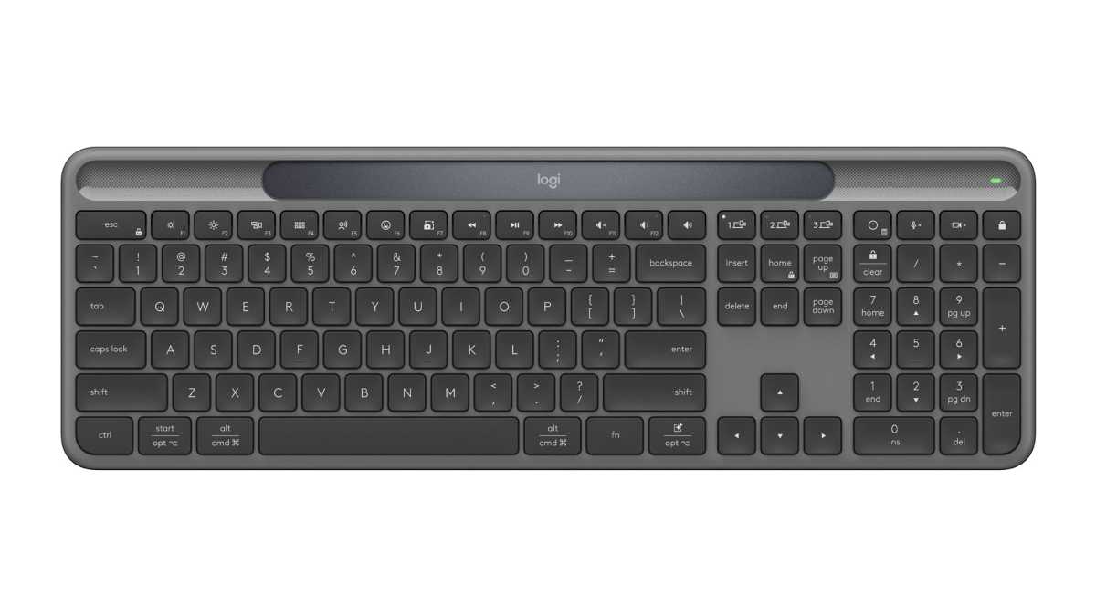 Foto de primer plano de Slim Solar+ Teclado