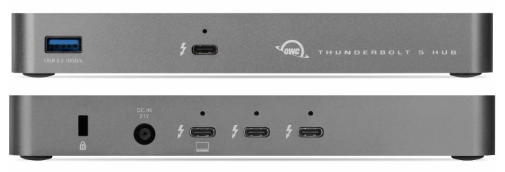 OWC Thunderbolt 5 Hub ports