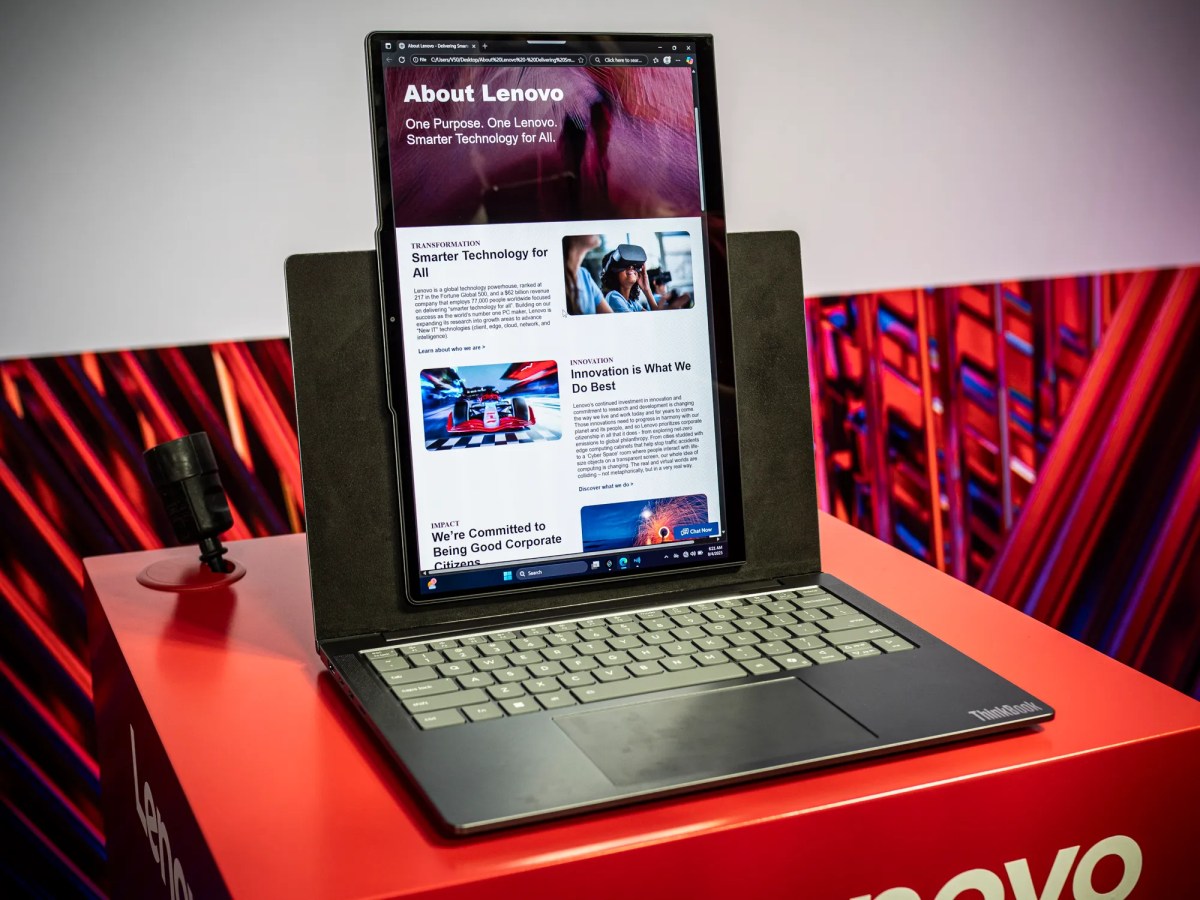 Lenovo VertiFlex concept laptop
