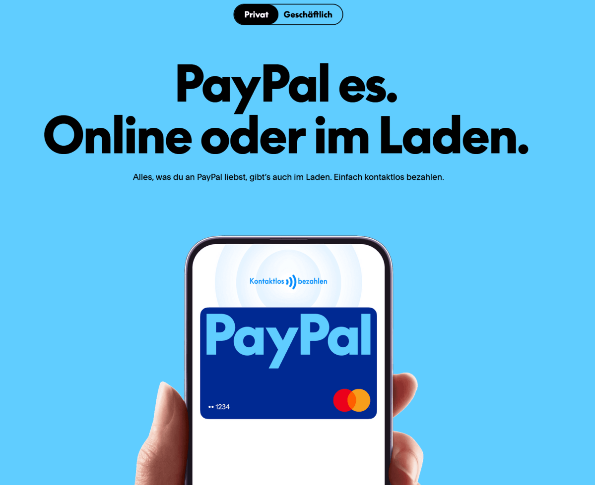 Paypal Homepage