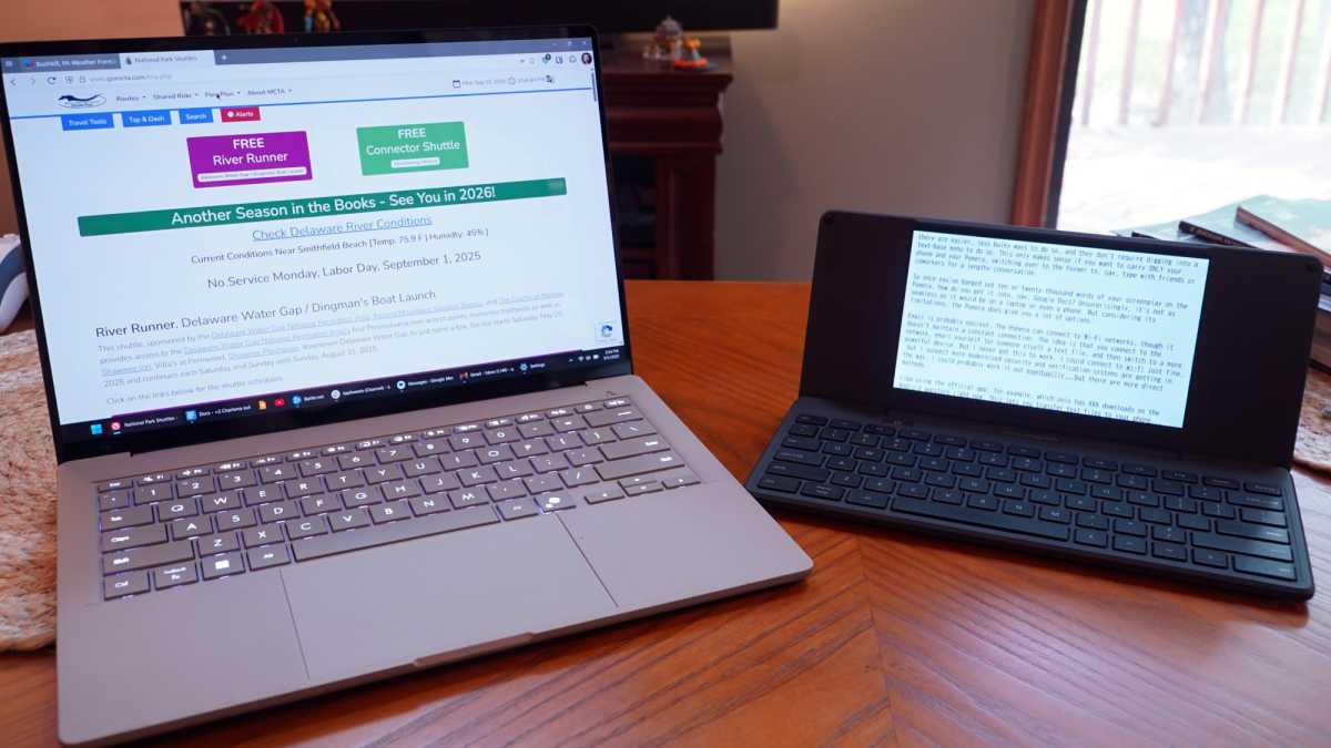Pomera vs laptop