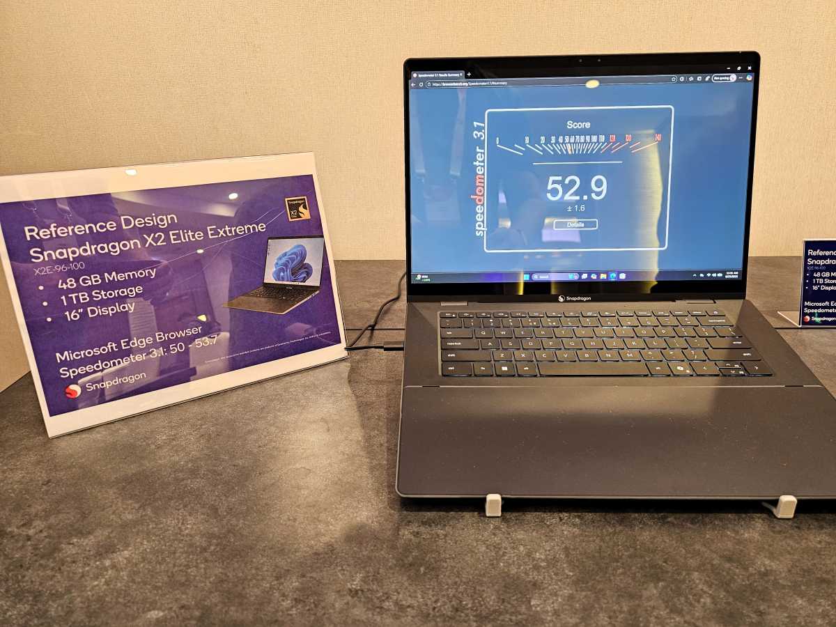 Qualcomm Snapdragon X2 Elite test setup