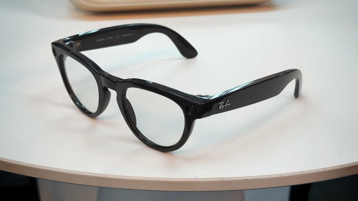 Ray Ban Meta Gen 2 Hands On table angled