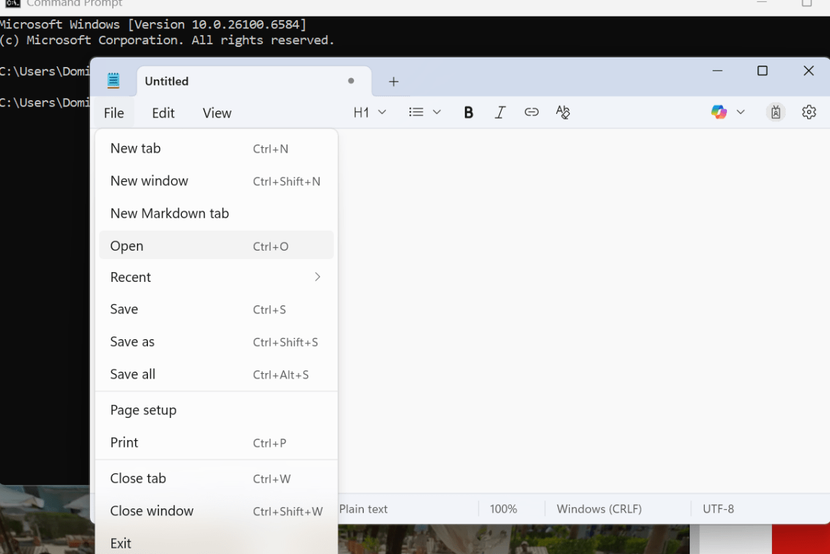 Command prompt