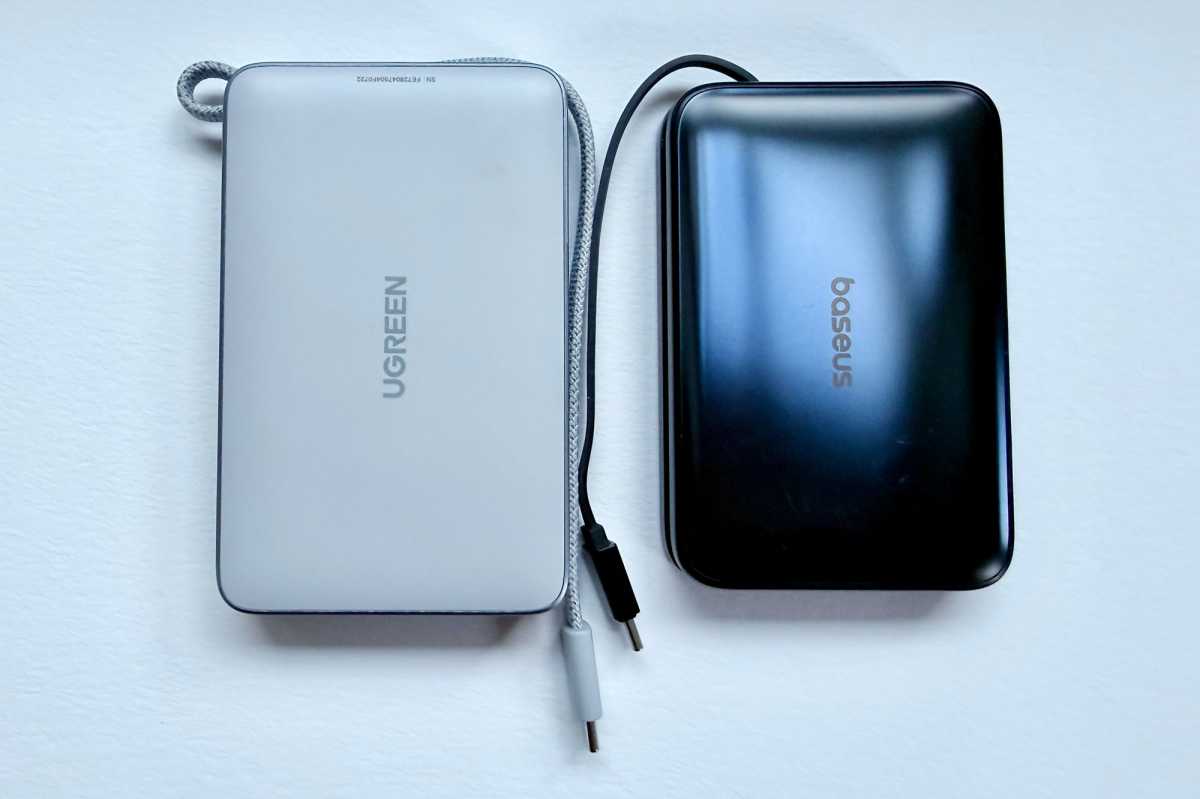 Ugreen MagFlow vs Baseus PicoGo 25W power banks cables