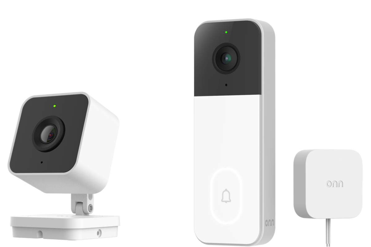 Walmart Onn Indoor Camera and Onn Video Doorbell