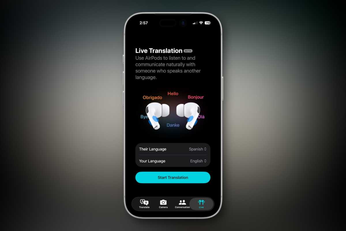 AirPods Pro live translate