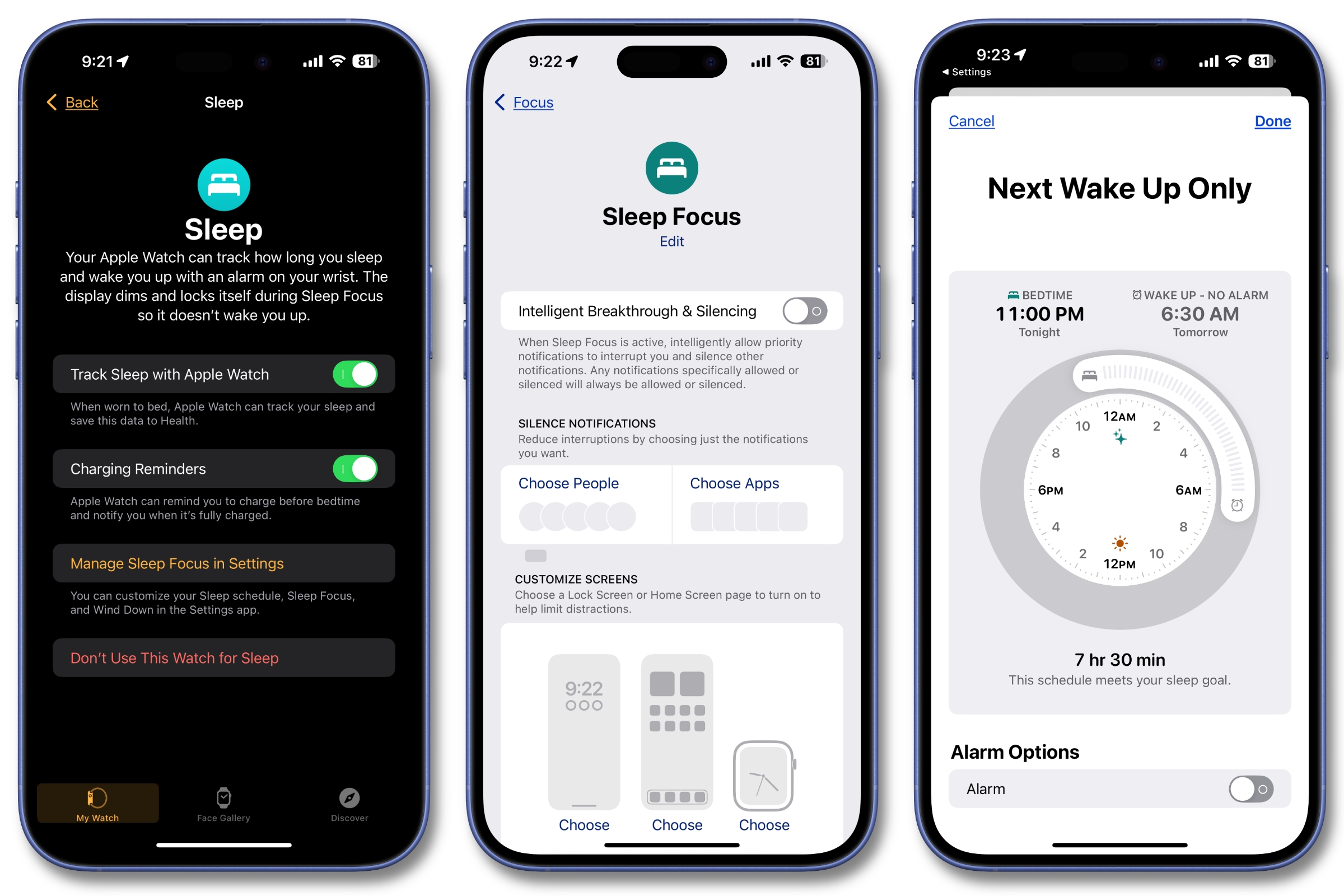 Apple Watch Sleep tracking