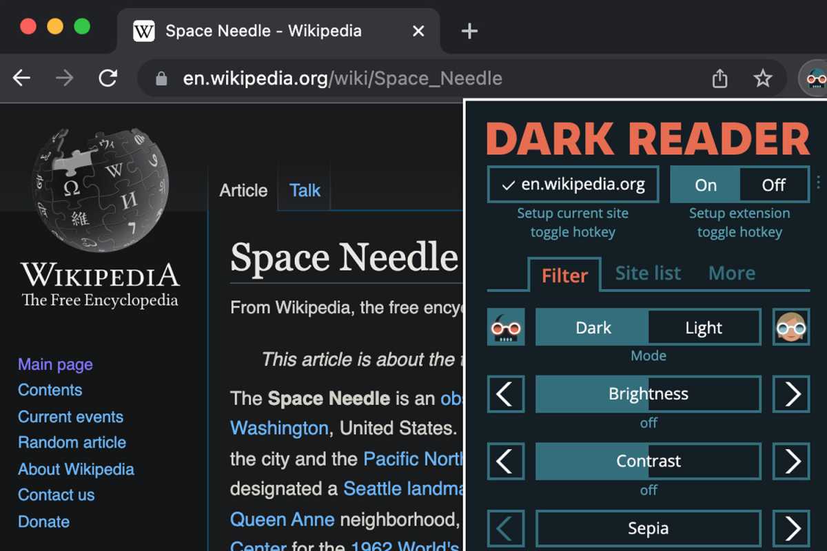 Dark Reader Chrome