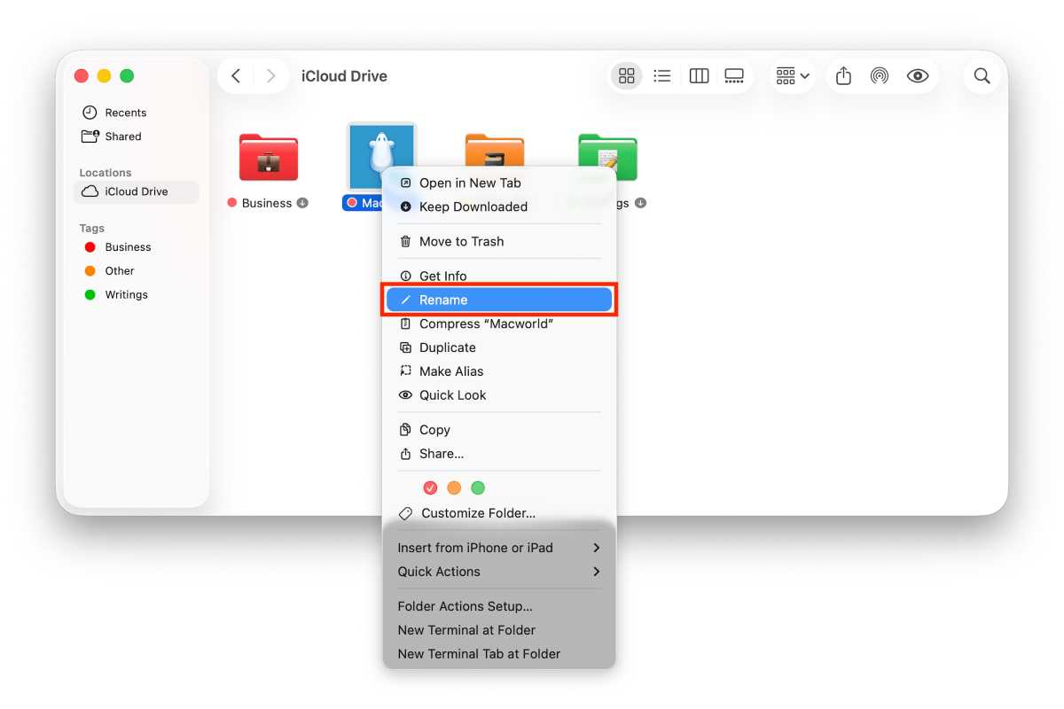 Finder de cambio de nombre