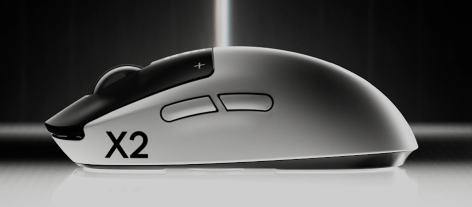 Logitech Pro X2 superstrike mouse side
