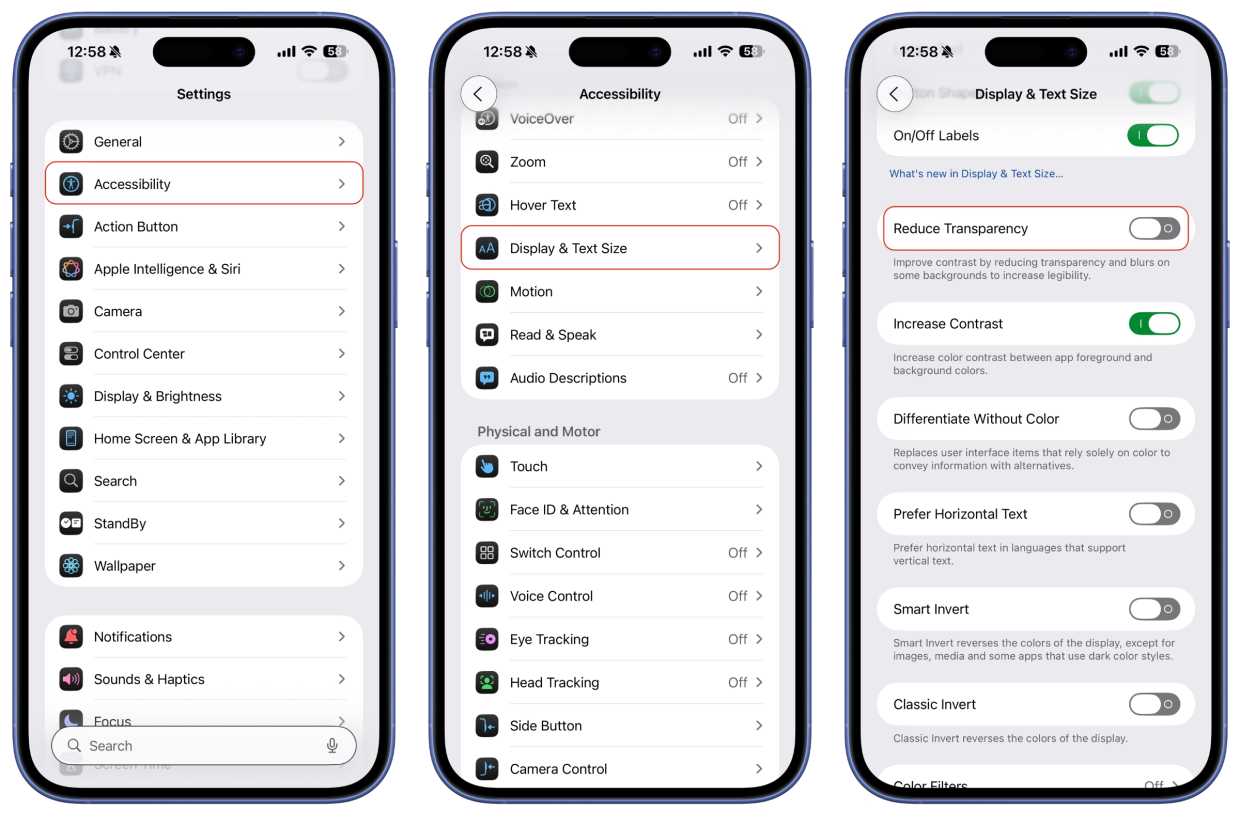 How to reduce the Liquid Glass effect in iOS 26 | Macworld
