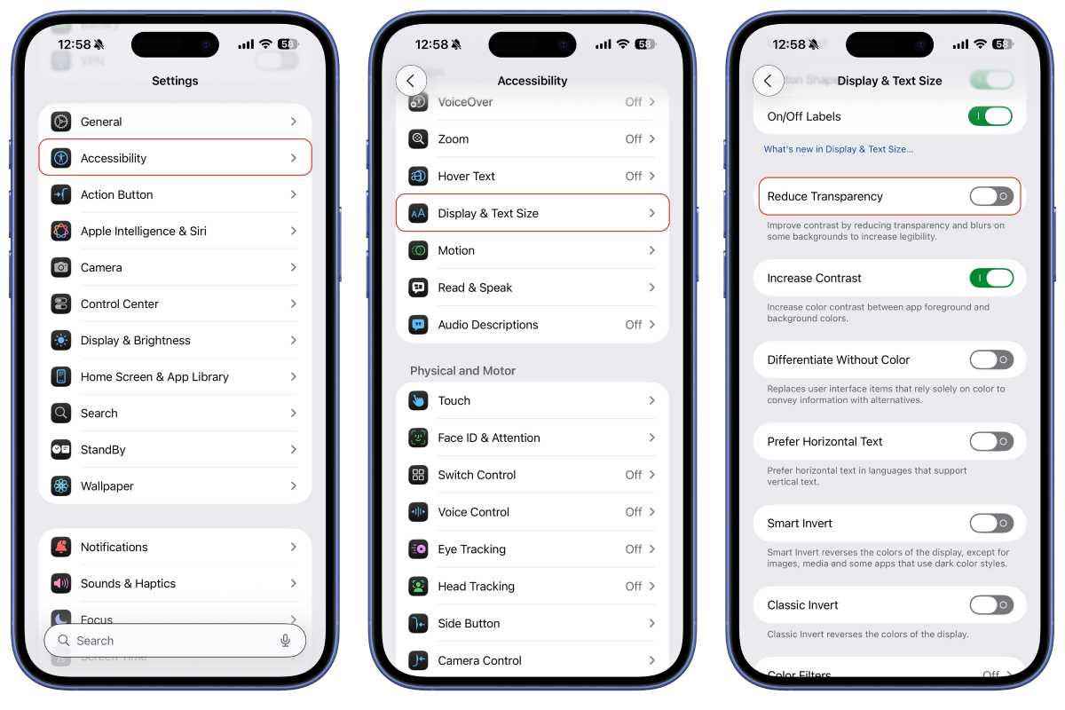 How to reduce the Liquid Glass effect in iOS 26 | Macworld