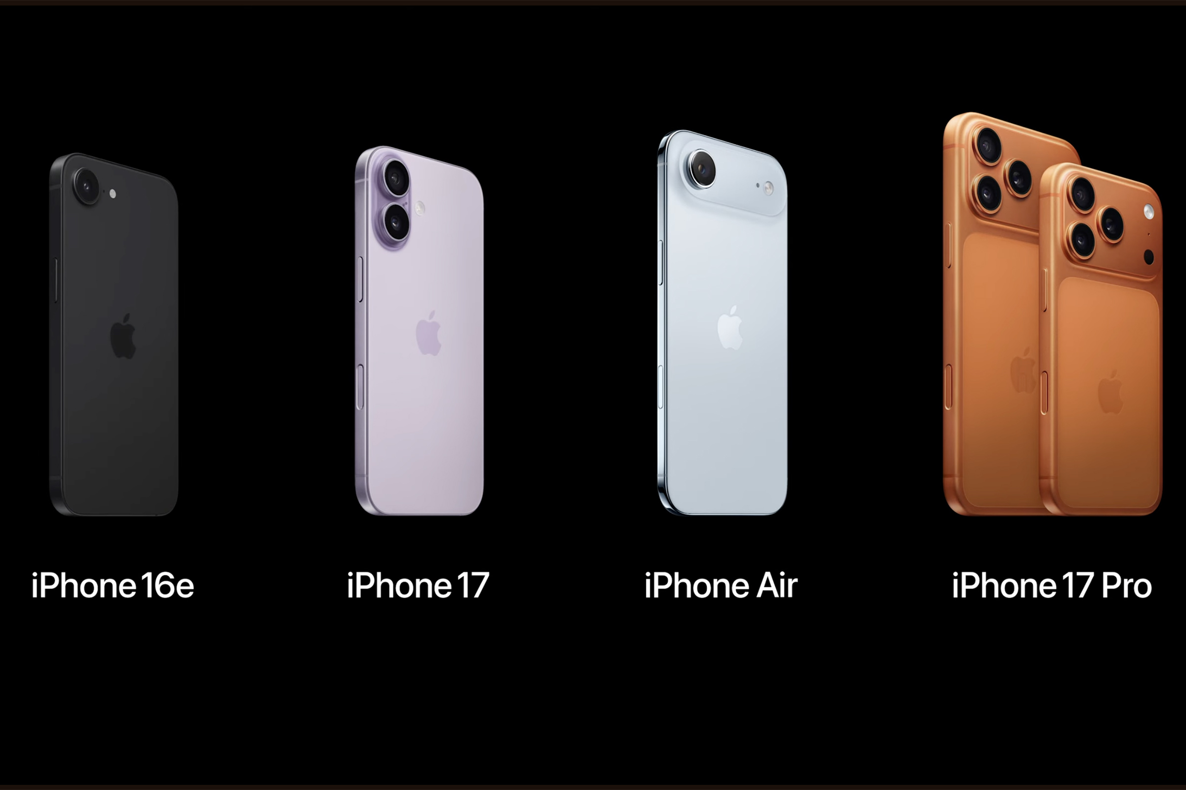 iPhone 16, 17, 17 Po, and Air pricing