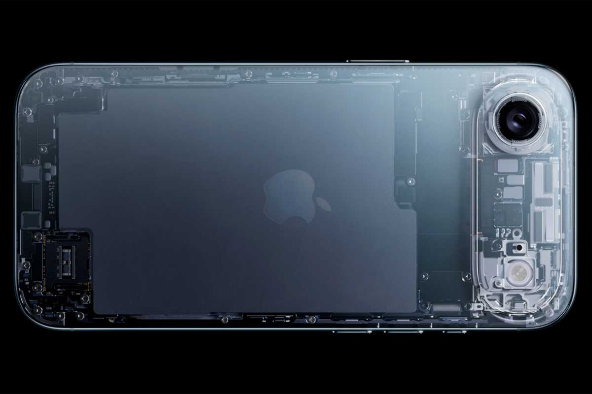Imagen de rayos X de batería de aire de iPhone