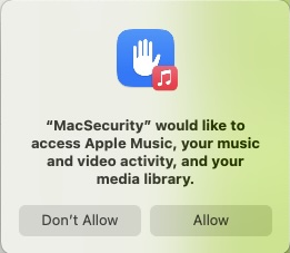 acceso a la seguridad de Mac