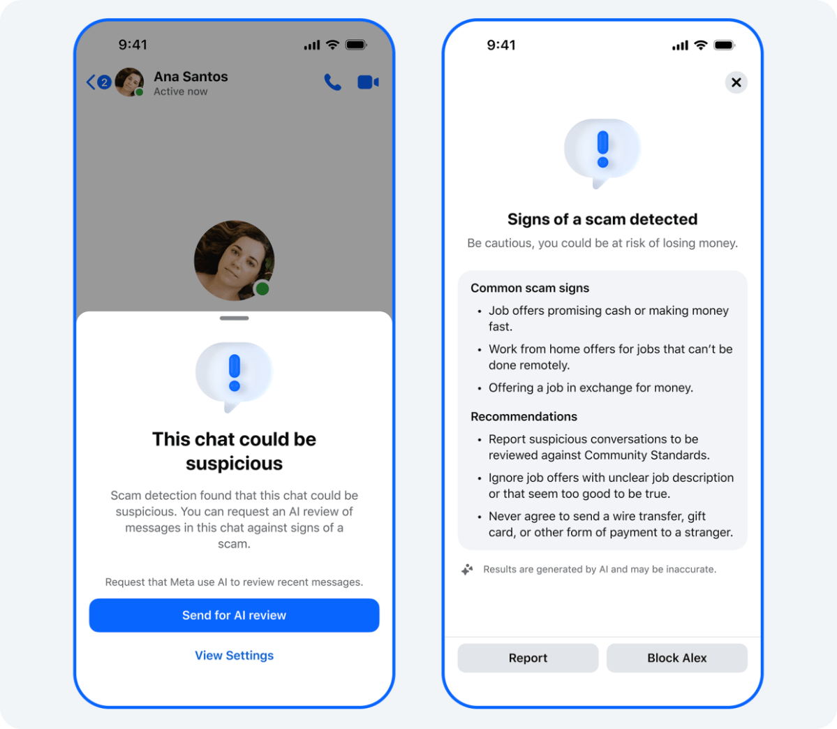 Facebook Messenger-bedrägeriupptäckt