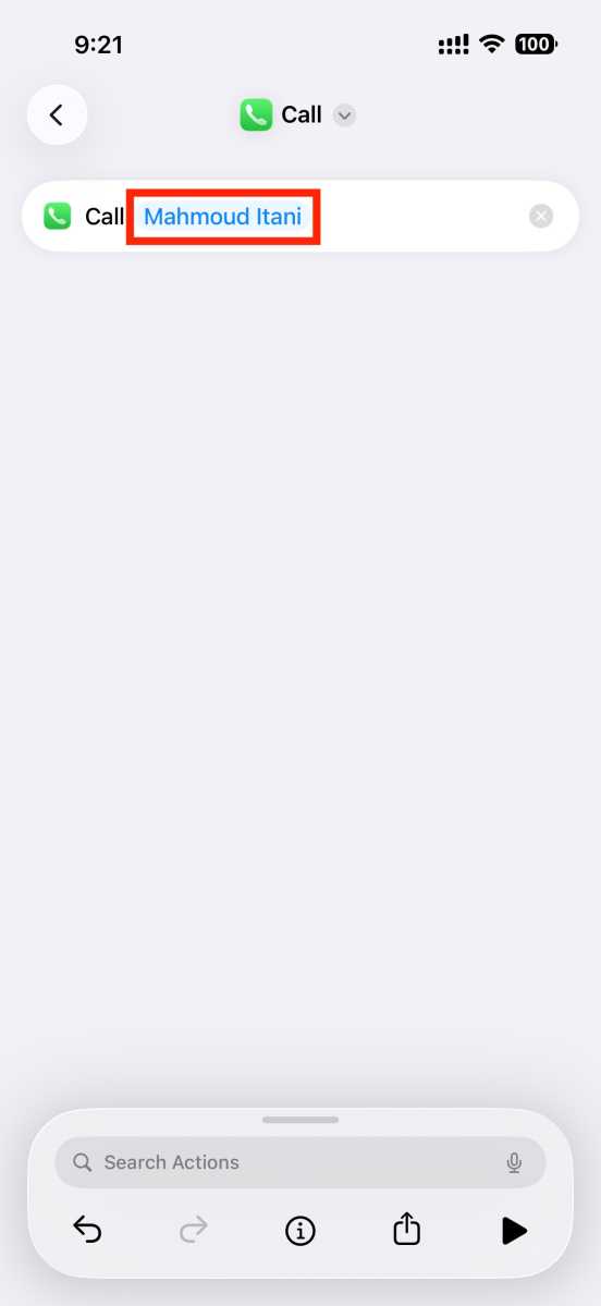 Elegir un contacto para llamar