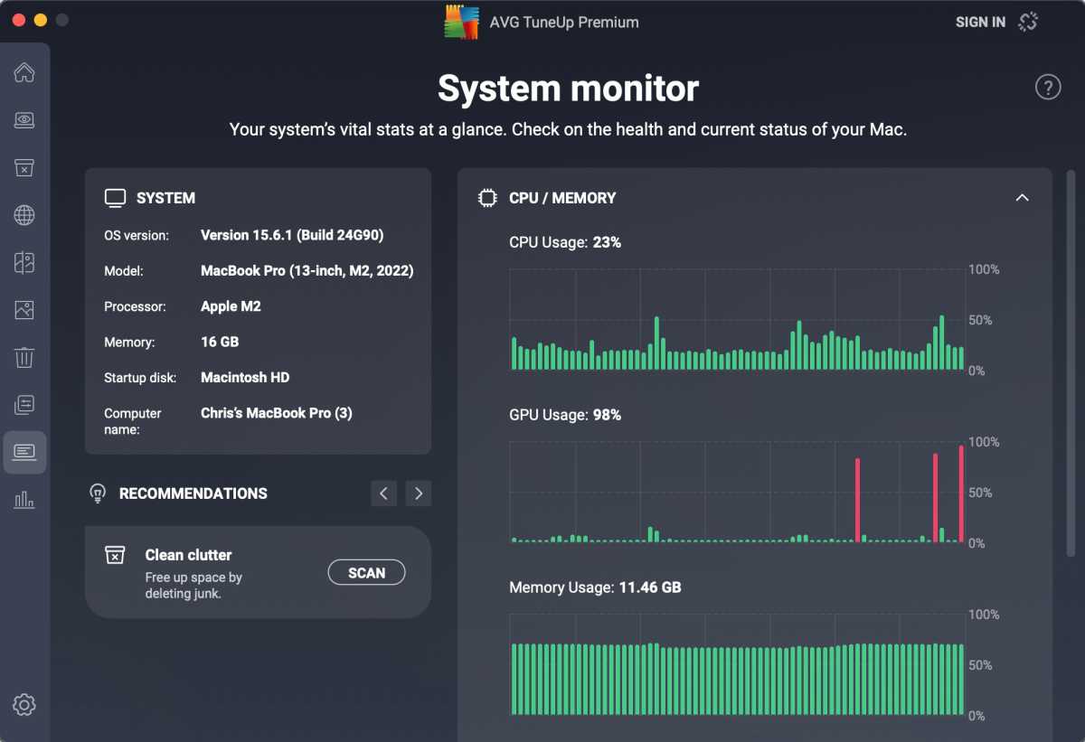 AVG TuneUp Premium for Mac Review: Good, space saving Mac cleaner app, some bugs