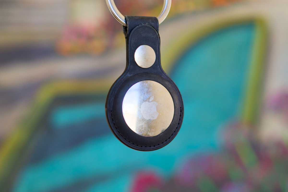 AirTag with FineWoven Key Ring