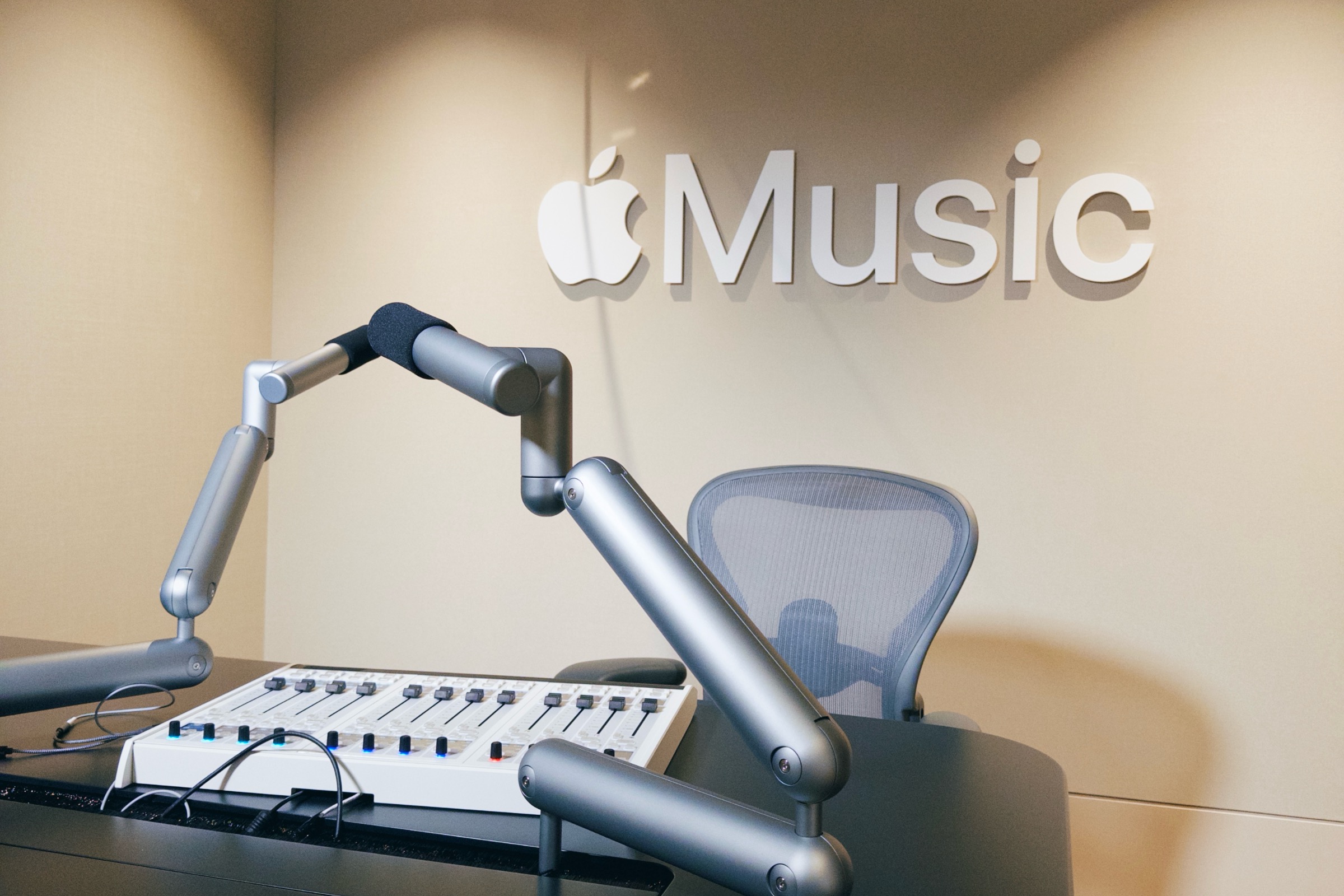 Apple Music podcast studio