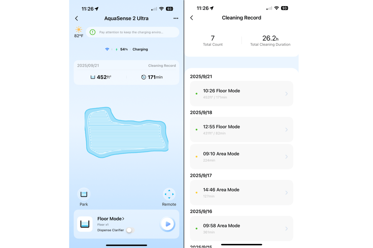 لقطات شاشة لتطبيق AquaSense 2 Ultra