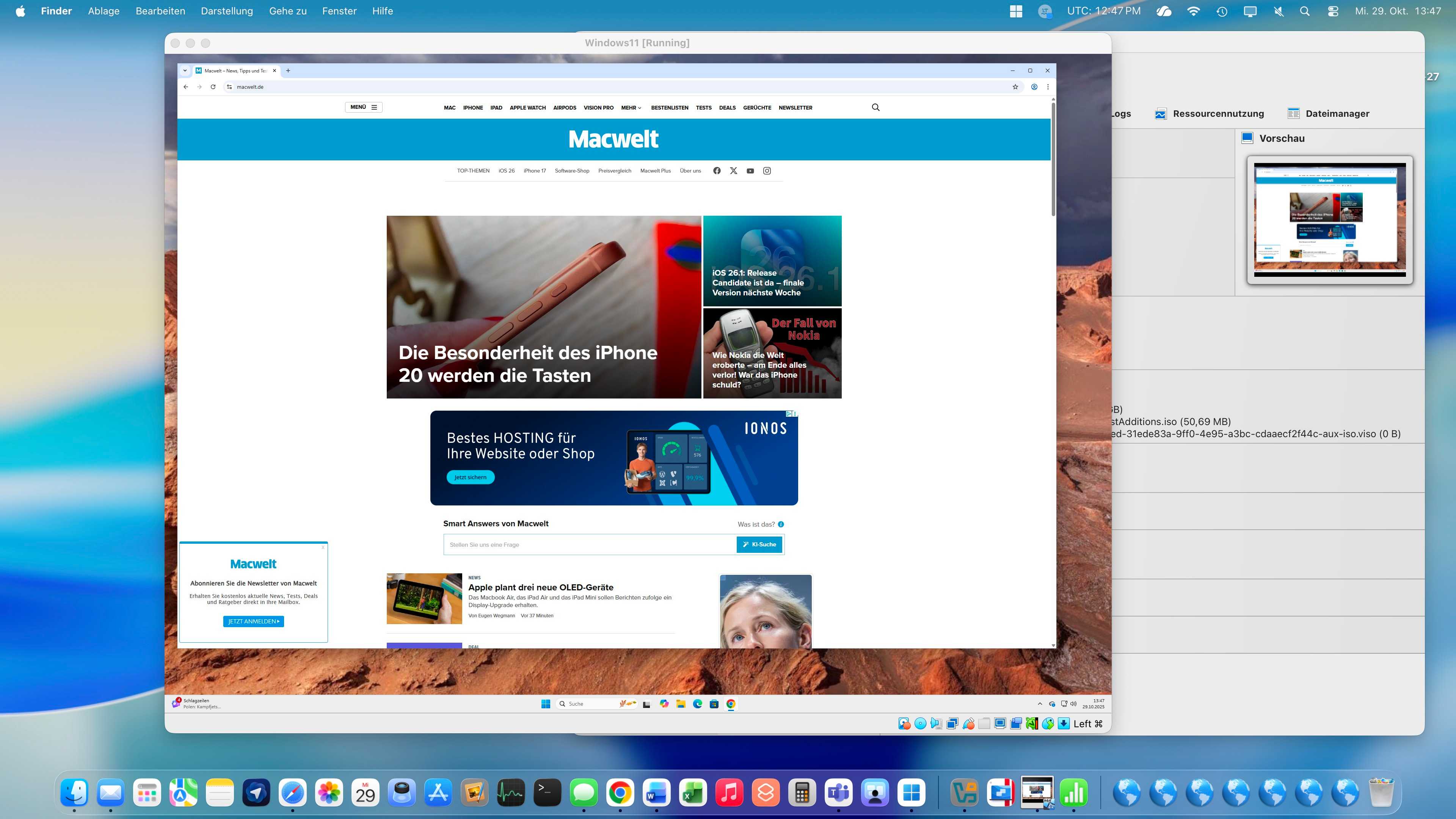 Windows 11 auf dem Mac: Parallels Desktop und Virtual Box im Vergleich ...