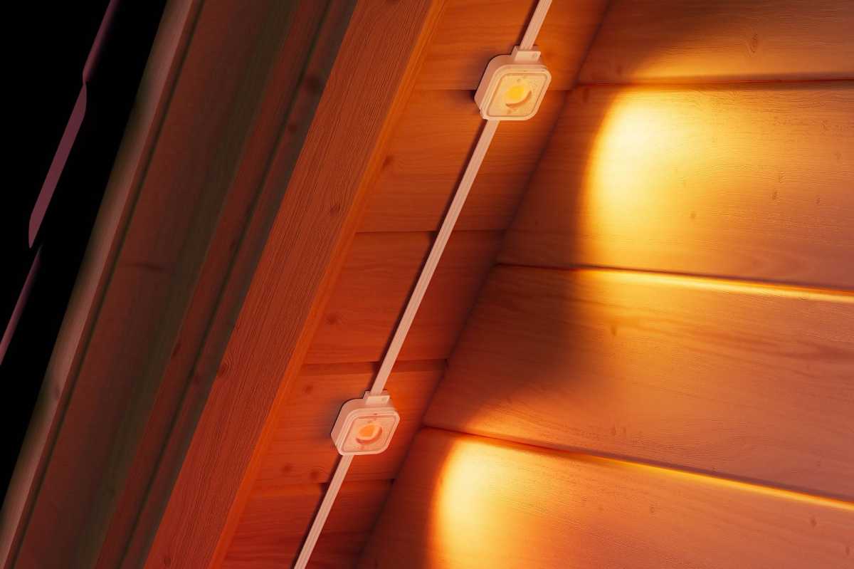 GE Lighting Eave Lights Closeup