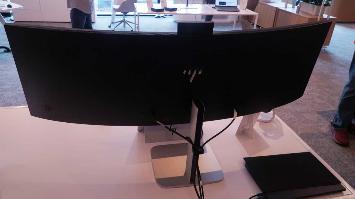 HP ultrawide monitor rear