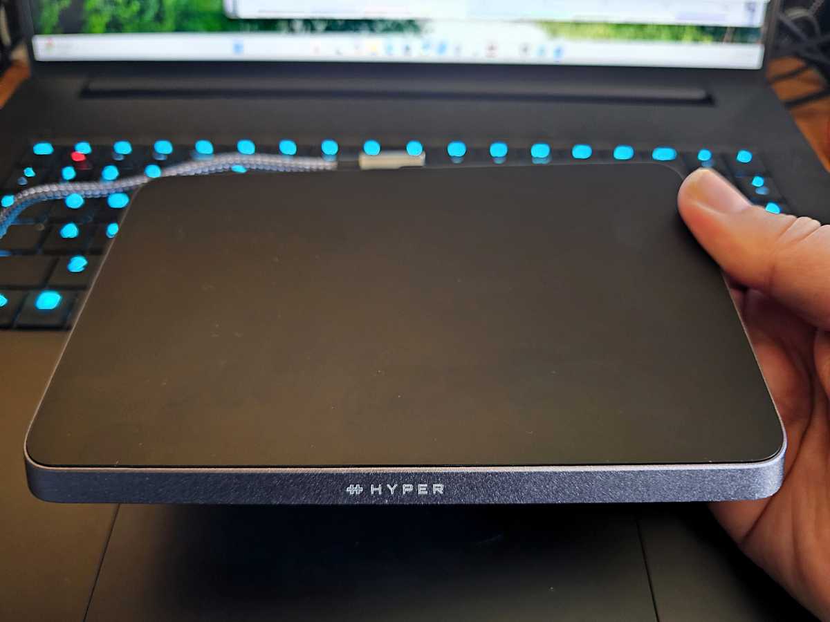 HyperSpace TrackPad Pro versus laptop touchpad