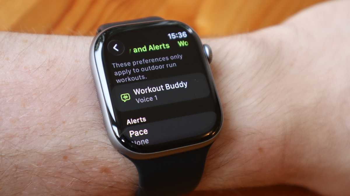 Workout Buddy on the Apple Watch Series 11