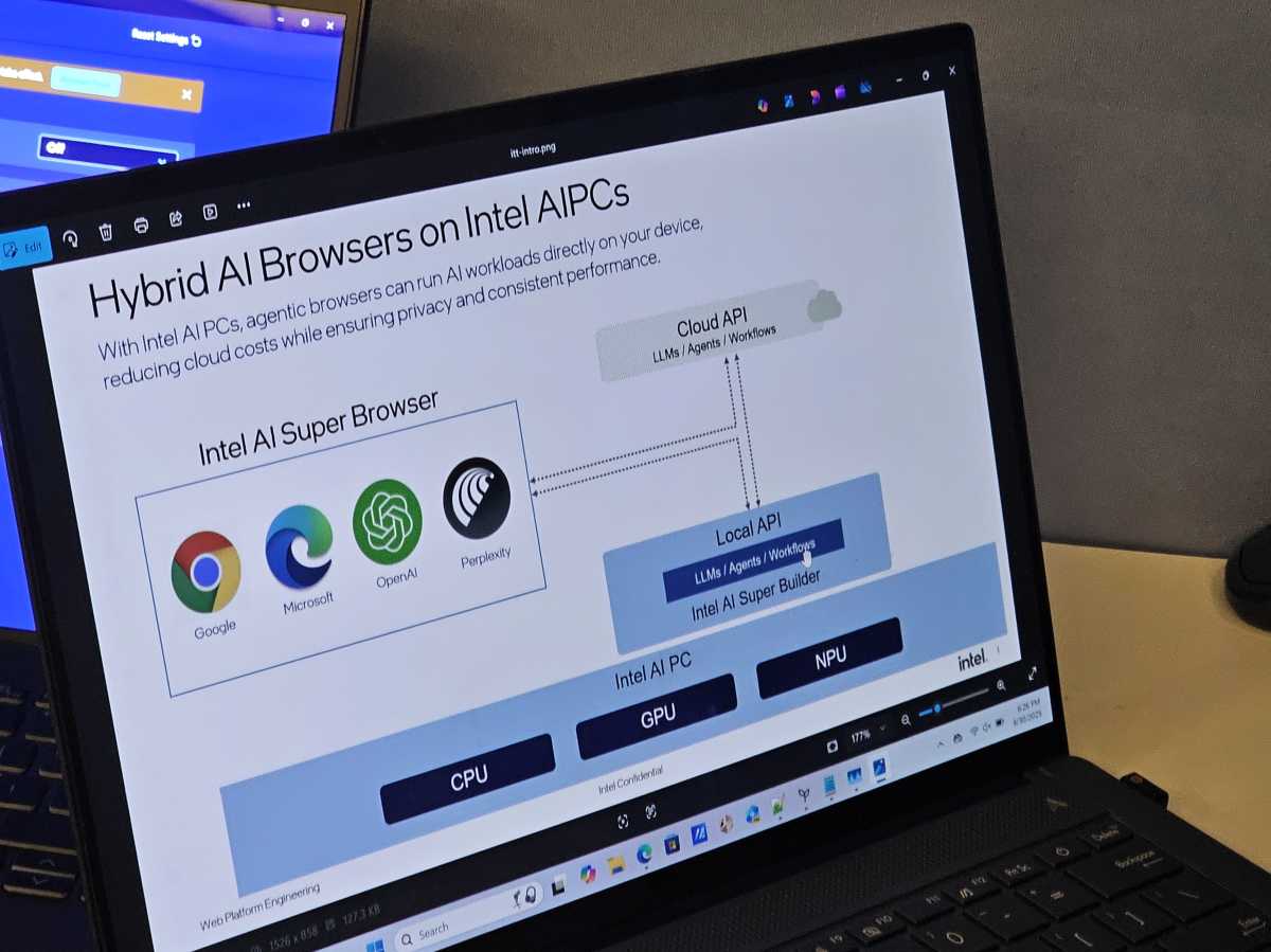 Intel AI browser running local AI Super Browser