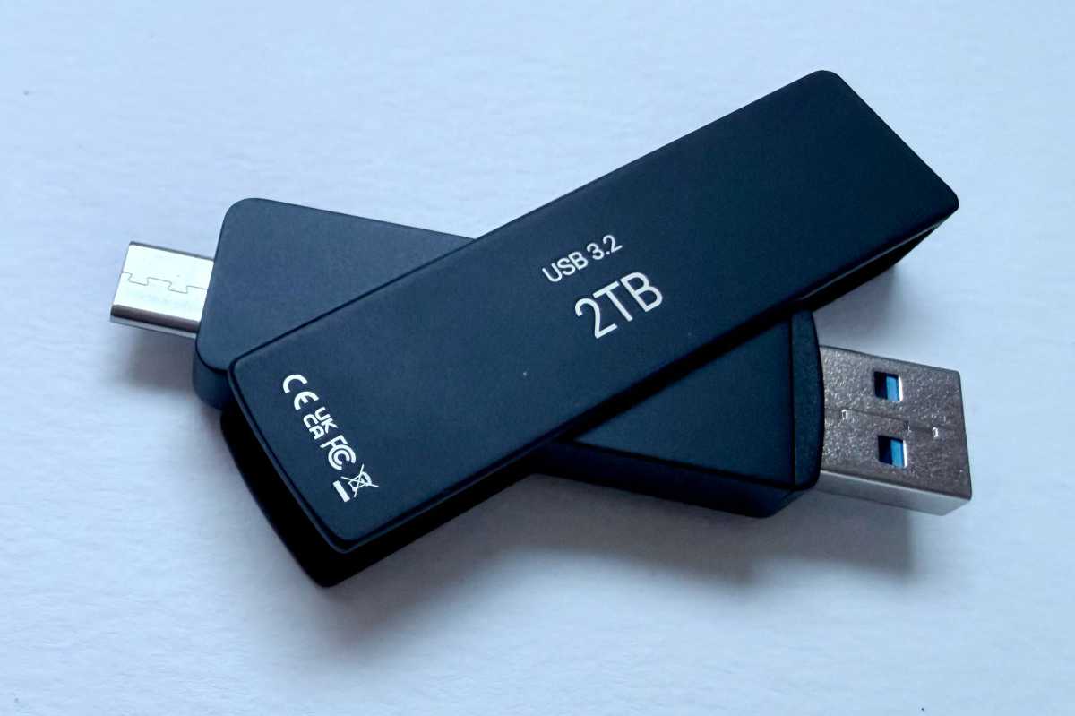 Unidad flash dual PNY DUO LINK V3 USB 3 2 Gen 2 tipo C de 2 TB