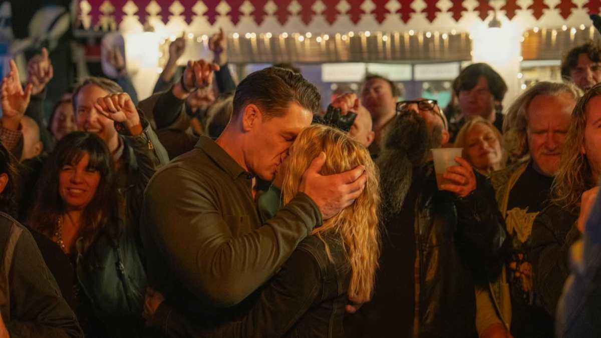 Peacemaker season 2 - John Cena as Christopher Smith, Jennifer Holland as Emilia Harcourt