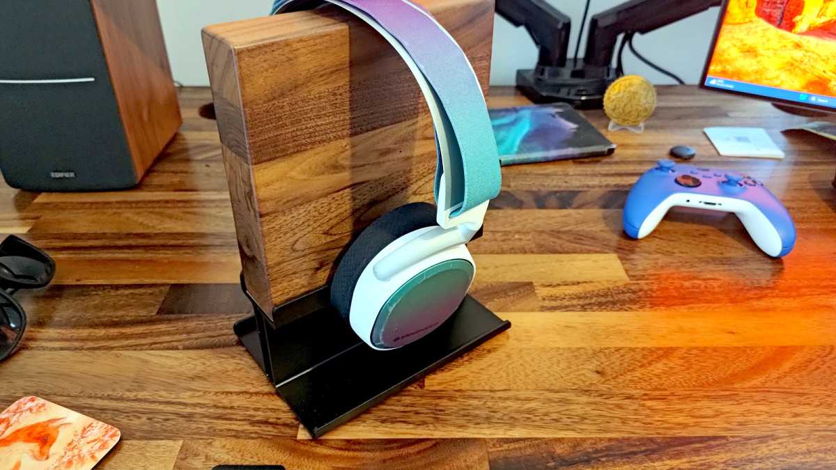 Ridiculous standing desk accessory headphone stand