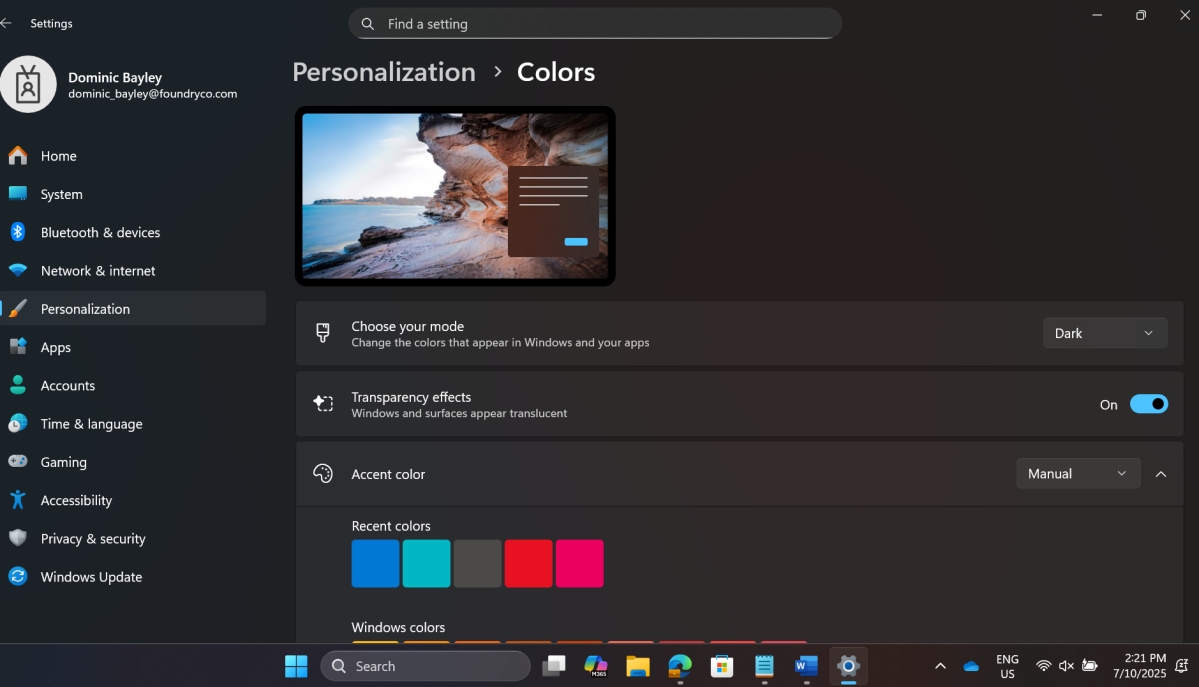 Dark mode