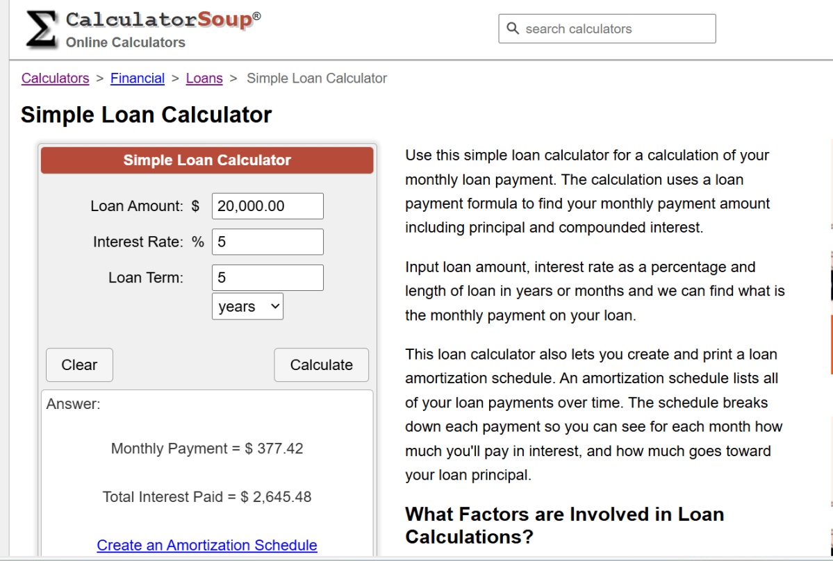 Calculator Soup