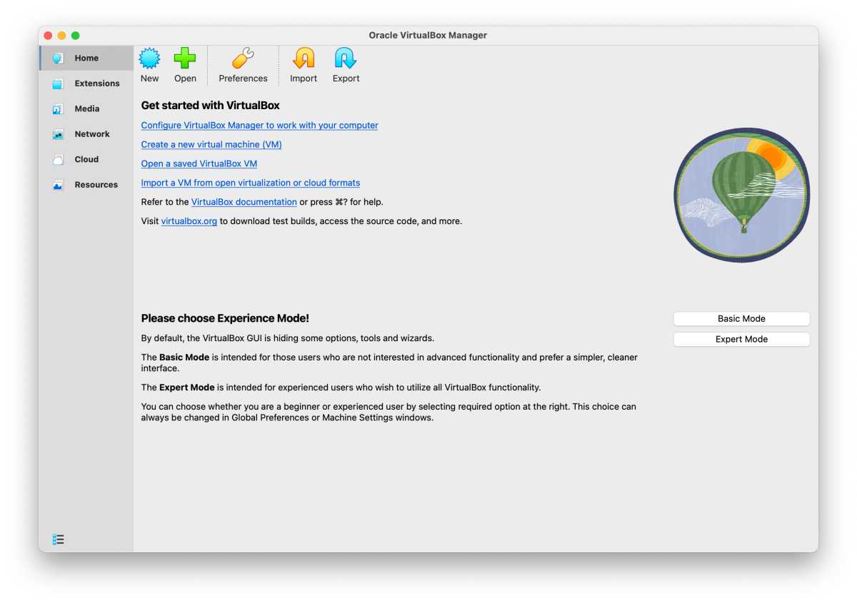 VirtualBox Setup Wizard