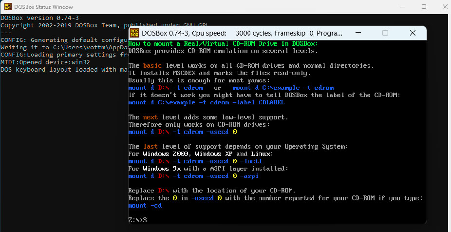 Da nicht jeder Anwender mit einem Kommandozeilentool umgehen kann oder die Handhabung von MS-DOS samt aller Befehle noch abrufbereit hat, bringt DOSBox eine sehr gute Hilfefunktion mit und bietet auf der Projektwebseite zudem Tutorials und Anleitungen. Das vereinfacht die Bedienung enorm.