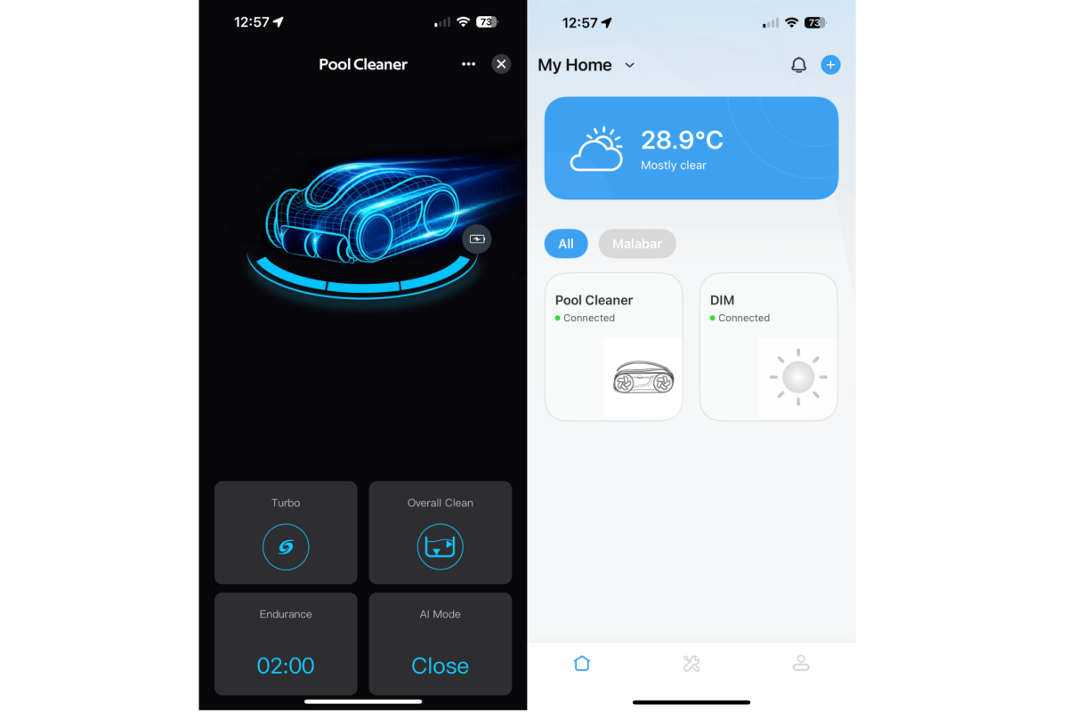 iGarden K series app screens