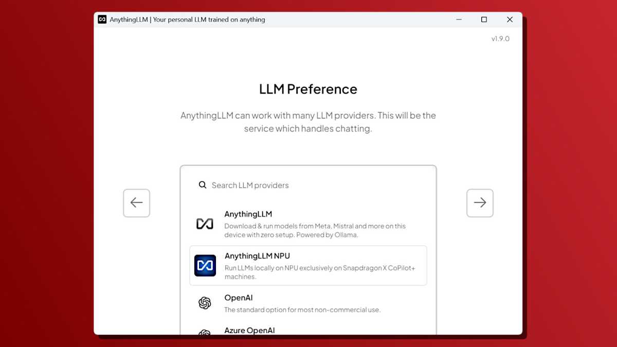 AnythingLLM is exclusively for Snapdragon X NPUs
