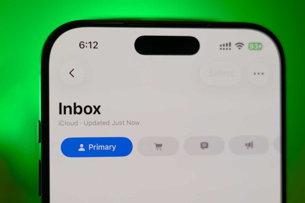 Apple Mail categorization