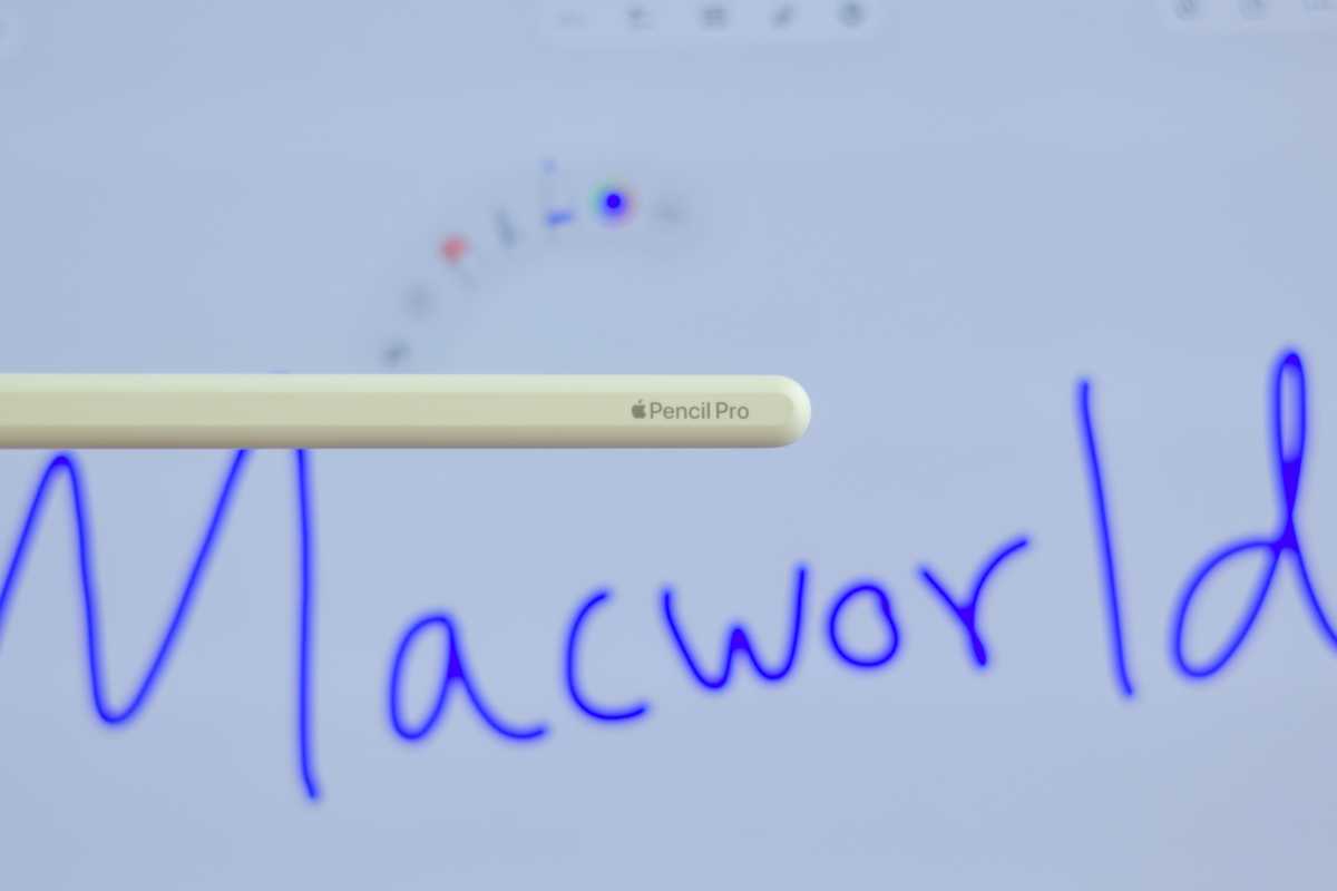 Apple Pencil Pro emparejado con iPad Pro M4