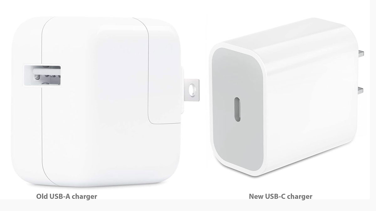 Apple USB-A vs USB-C chargers