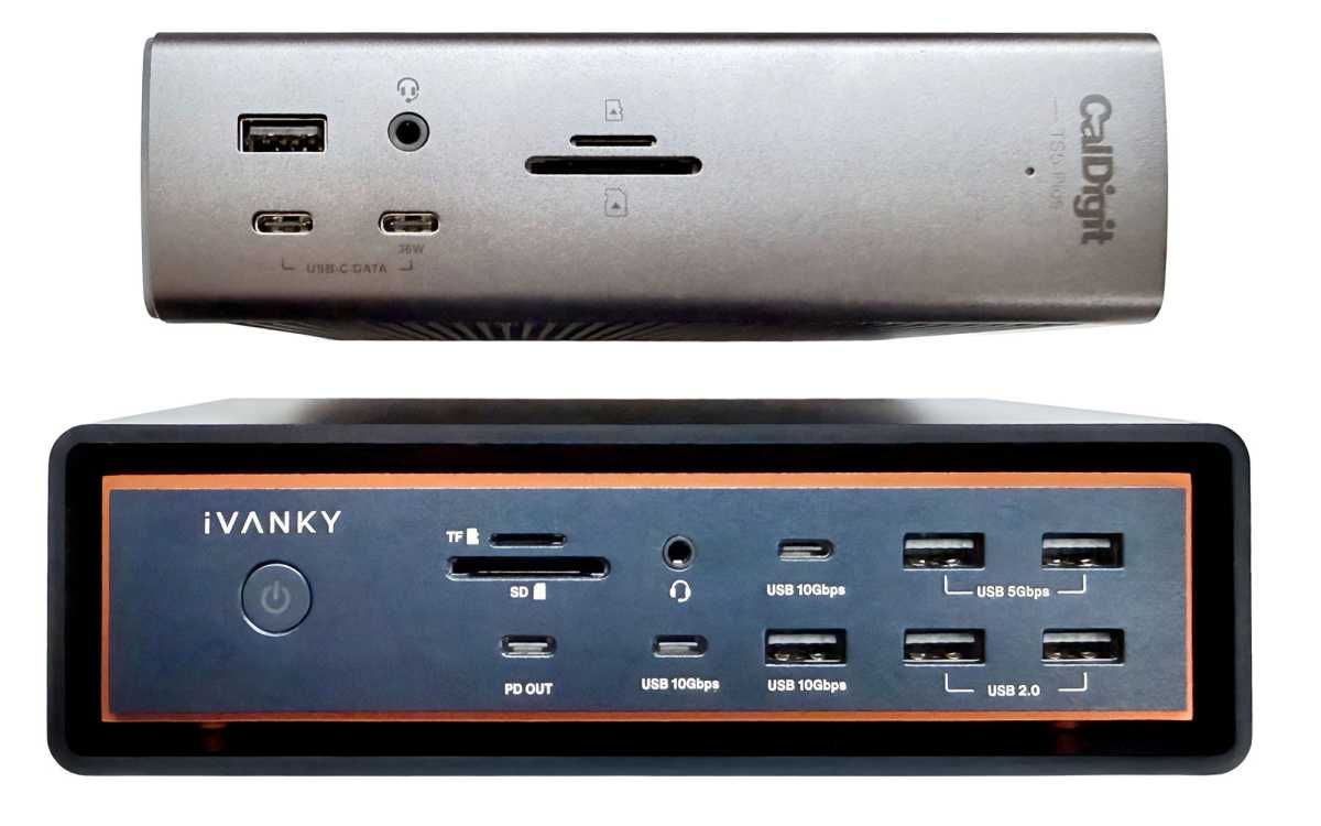 CalDIgit TS5 Plus vs iVanky FusionDock Max 2 front ports