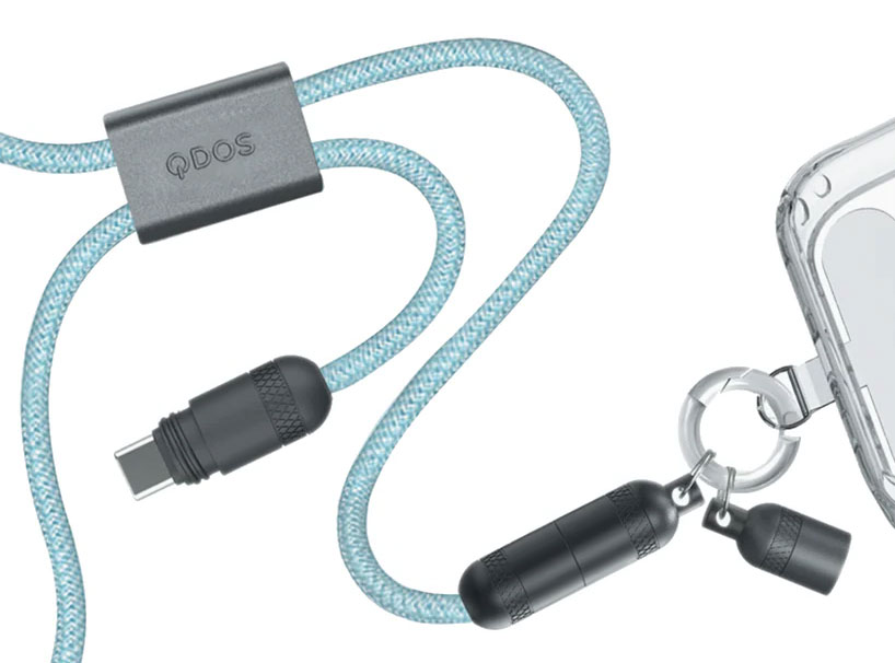 QDOS-PowerLoop-2-in-1-Lanyard-&-USB-C-Cable-Blue