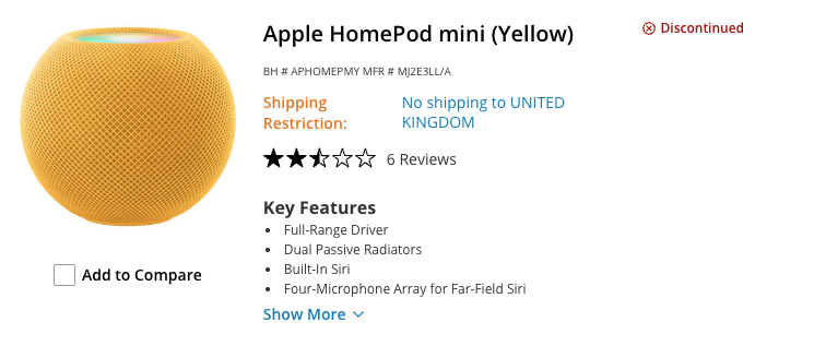 New HomePod mini imminent? Major retailer calls current model ‘discontinued’