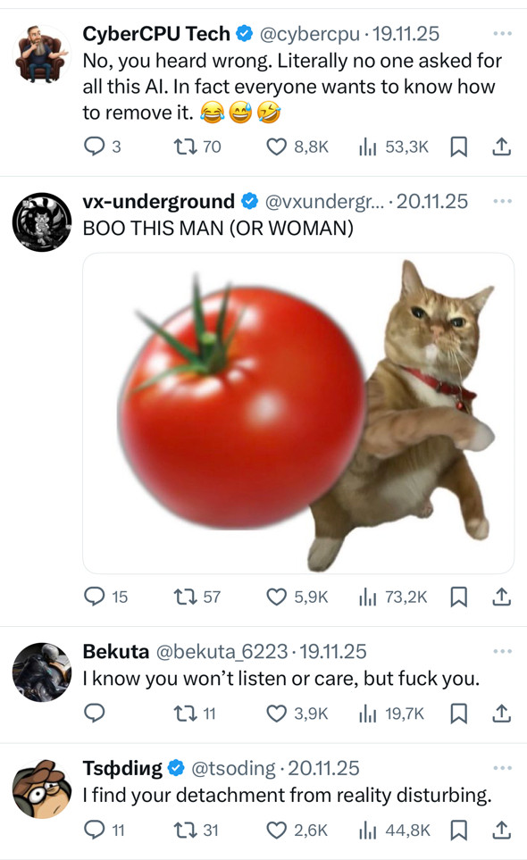 Grimmige Nutzer-Reaktionen của Microsofts Post và Copilot