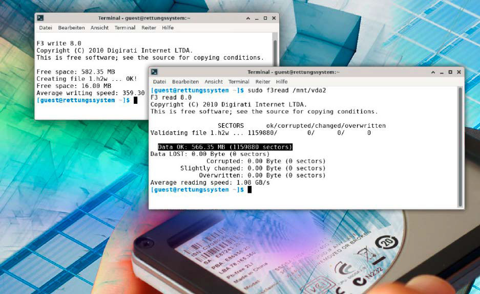 Betrügerische Datenträger erkennen