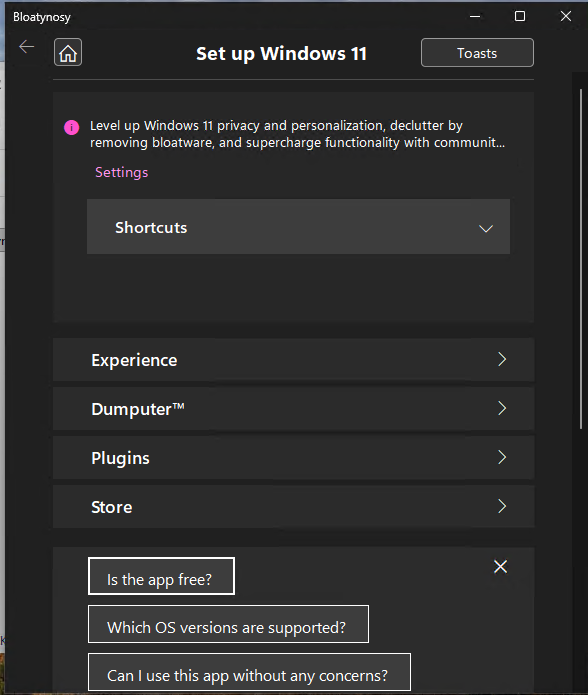 Deinstallieren von nicht erwünschten Apps mit BloatyNosy